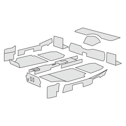 1967-68 Porsche 911 Targa Complete Interior Carpet Kit