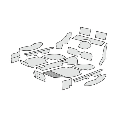1977-84 Porsche 911 Targa with Pocket Kick Panels Complete Interior Carpet Kit