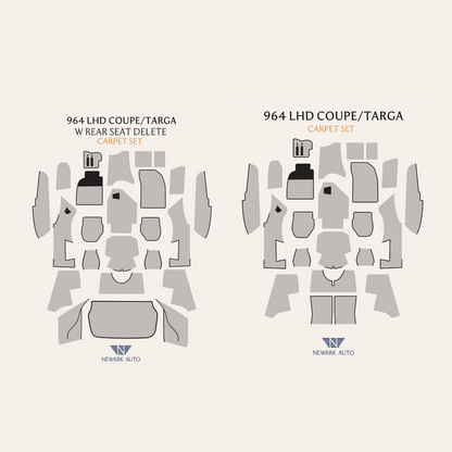 1989-94 Porsche 911 964 Targa Complete Interior Carpet Kit