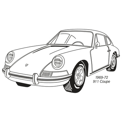 1965-89 Porsche 911 Coupe Without Sunroof Headliner