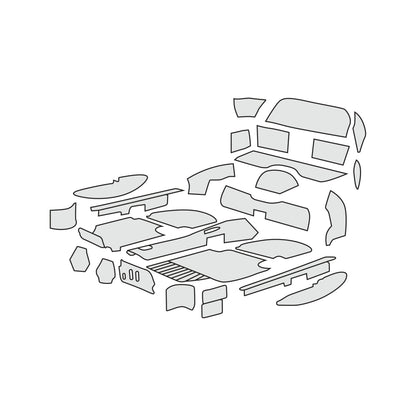 1986-89 Porsche 911 Cabriolet with Molded Kick Panels Complete Interior Carpet Kit