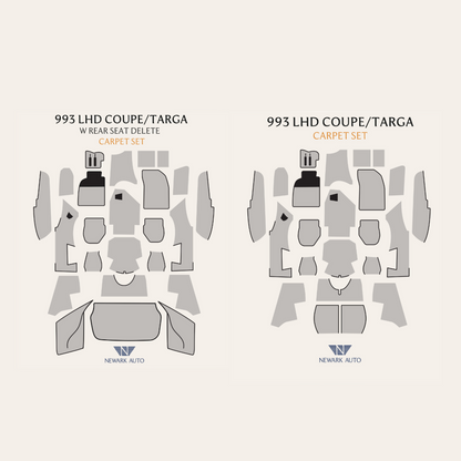1994-98 Porsche 911 993 Coupe Complete Interior Carpet Kit