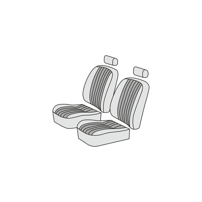 1969 Porsche 912 Comfort Seats Front Seat Cover Kit