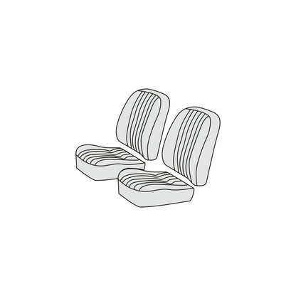1965-68 Porsche 912 Comfort Seats Front Seat Cover Kit