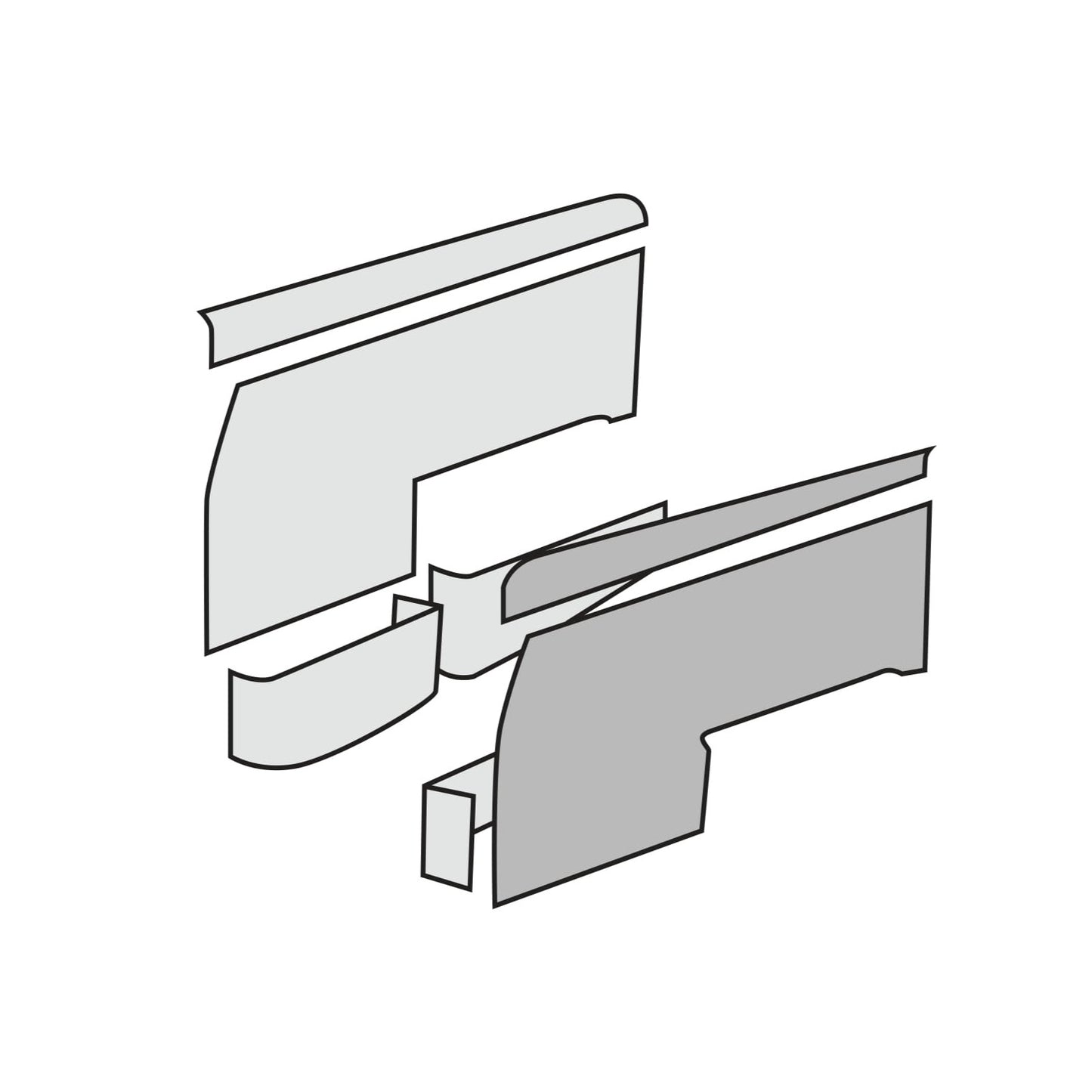 1969-73 Porsche 911 Door Panel Kit