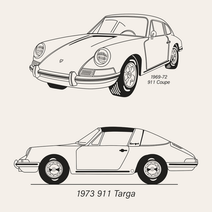1969-73 Porsche 911 Door Panel Kit