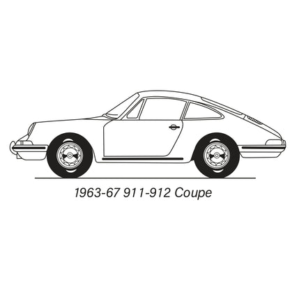 1966-73 Porsche 911 Coupe Rear Seat Cover Kit