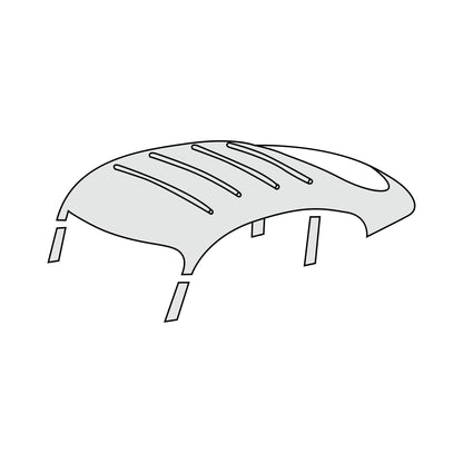 1994-98 Porsche 911 993 Coupe With Sunroof Headliner