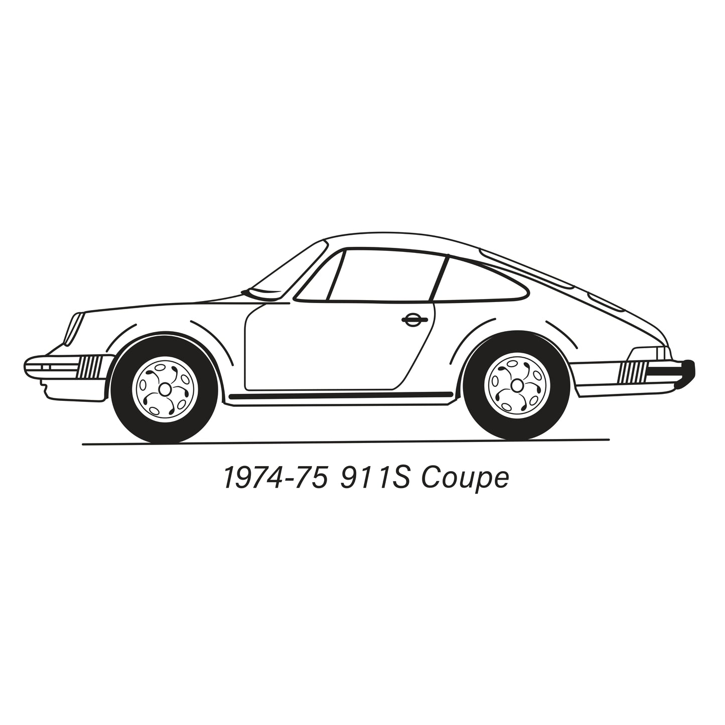 1974-83 Porsche 911 Coupe Rear Seat Cover Kit