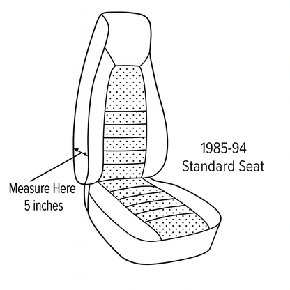 1989-93 Porsche 911 964 Comfort Seats Front Seat Cover Kit