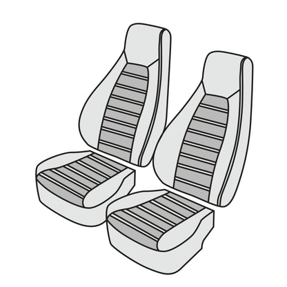 1989-93 Porsche 911 964 Comfort Seats Front Seat Cover Kit