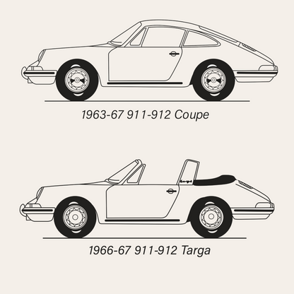 1965-68 Porsche 912 LHD Trunk Carpet Kit