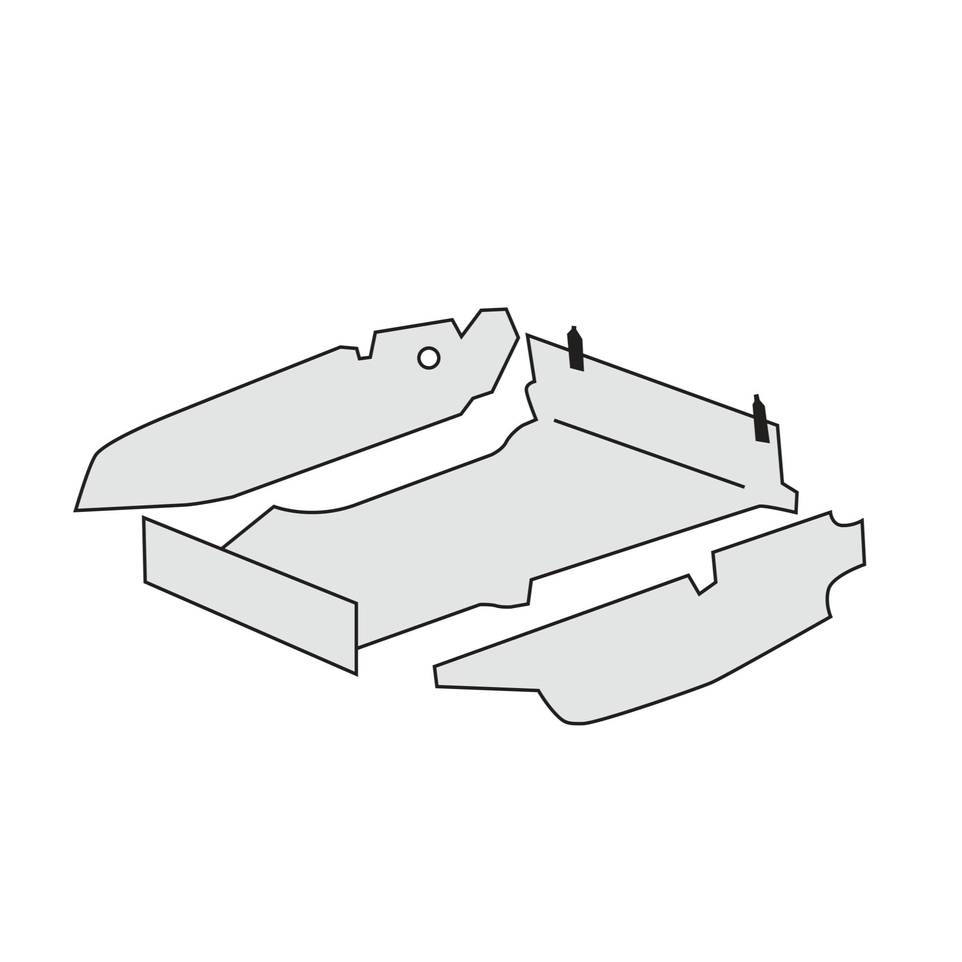 POC カーボン　レガース 1969-73 Porsche 912 LHD Trunk Carpet Kit – Newark Auto