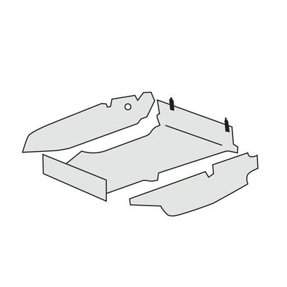 1969-73 Porsche 912 LHD Trunk Carpet Kit