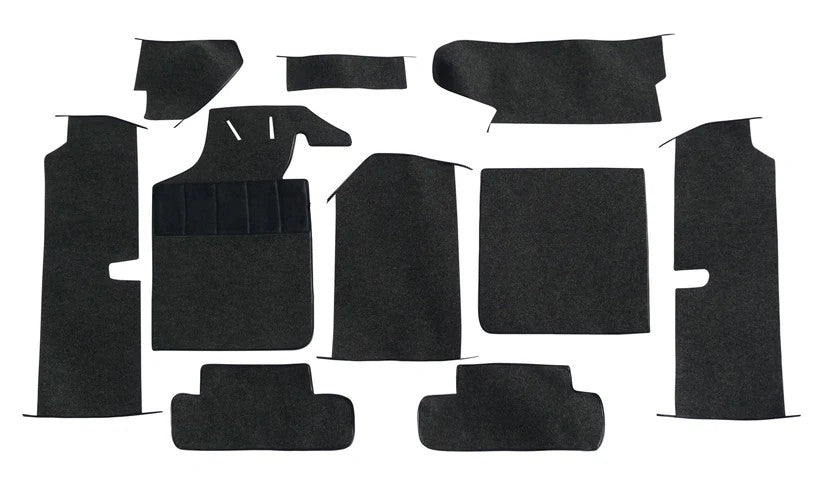 1969-72 Porsche 916 Stationary Passenger Seat Complete Interior Carpet Kit