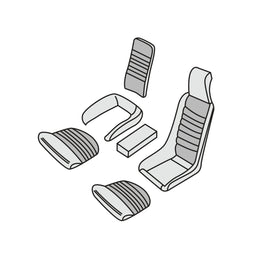 1969-72 Porsche 914 Stationary Passenger Seat Front Seat Cover Kit