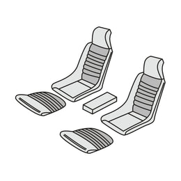1972-76 Porsche 914 Moveable Passenger Seat Front Seat Cover Kit