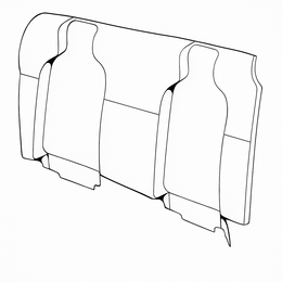 1972-76 Porsche 914 Moveable Passenger Seat Rear Wall Cover