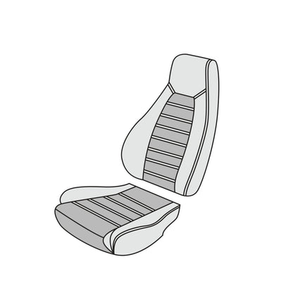 1992-95 Porsche 968 Sport Seats Front Seat Cover Kit