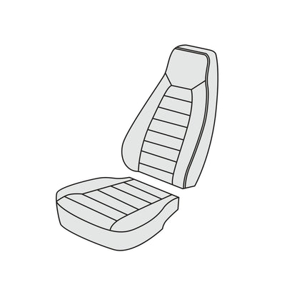 1982-85 Porsche 944 Standard Seats Front Seat Cover Kit