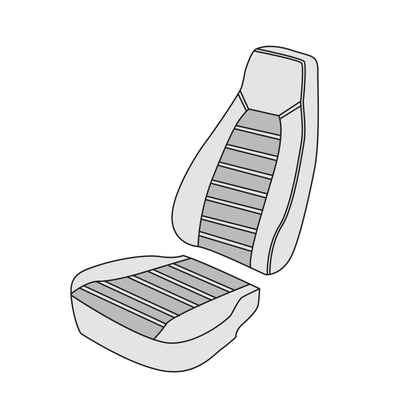 1985-95 Porsche 928 Standard Seat Front Seat Cover Kit