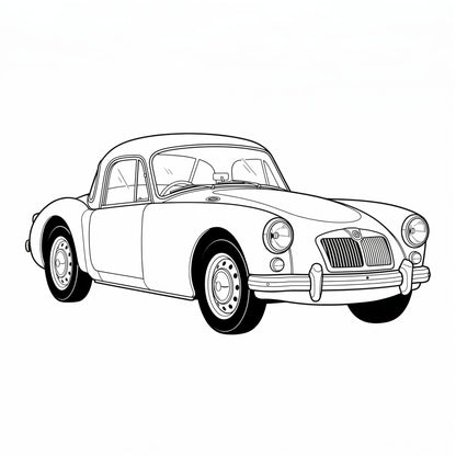 1957-62 MG MGA Coupe Complete Interior Auto Carpet Kit