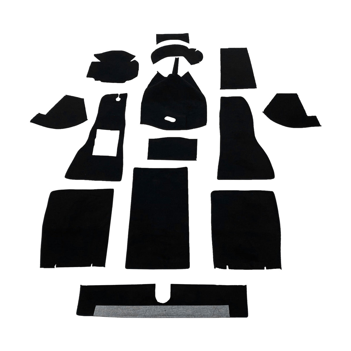 1950-55 MG TD & TF with Sunken Floor Complete Interior Auto Carpet Kit