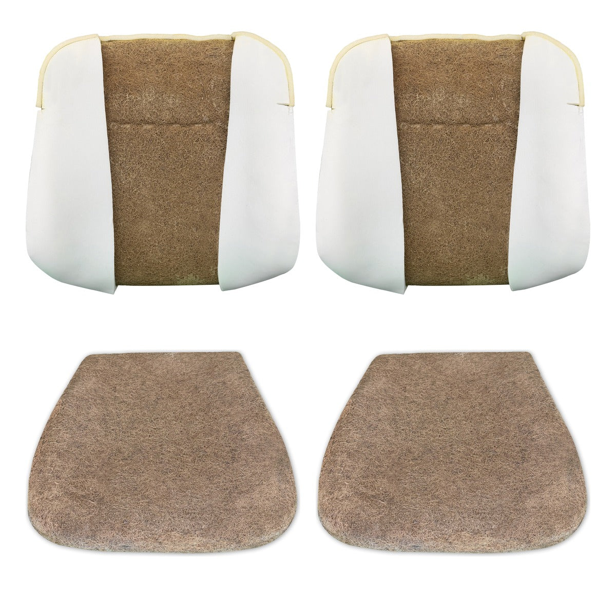 1986-1989 Mercedes-Benz R107 560SL Complete Seat Pad Set — Both Front Seats