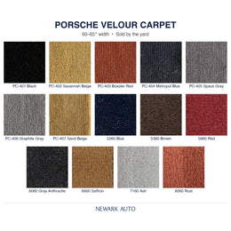 Porsche Velour Carpet